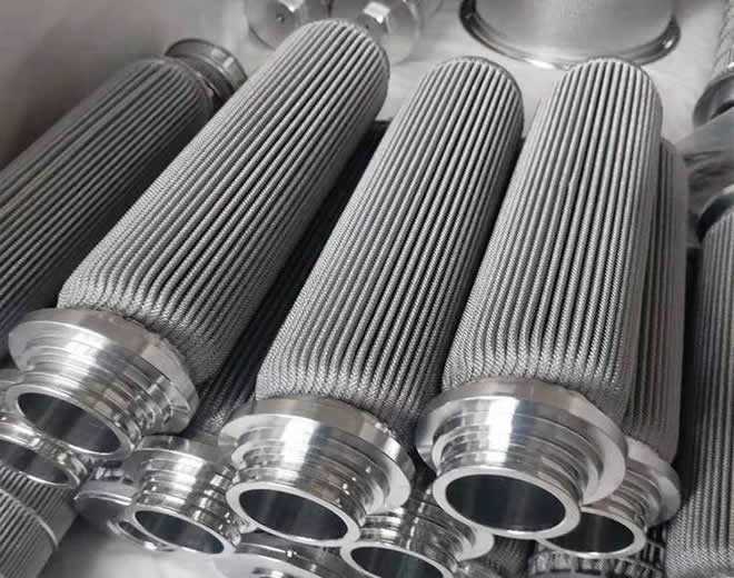Stainless Steel Synthetic Fiber Melt Filter Element