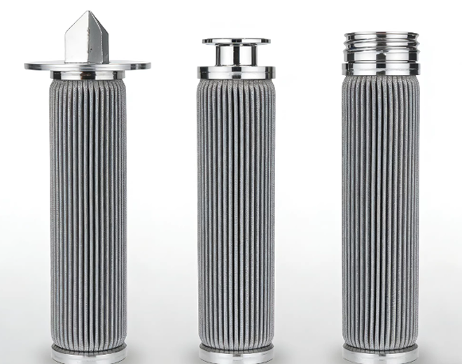 Stainless Steel Hinged (Fin-End) Pleated Filter Cartridge