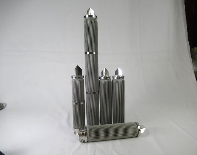 Stainless Steel Hinged (Fin-End) Pleated Filter Cartridge